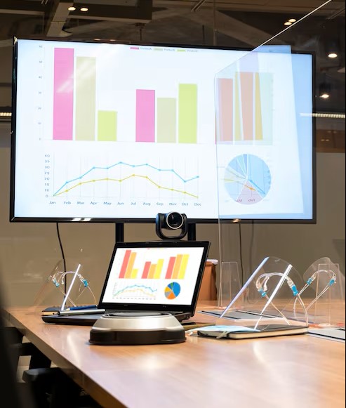 Tablero analítico con métricas